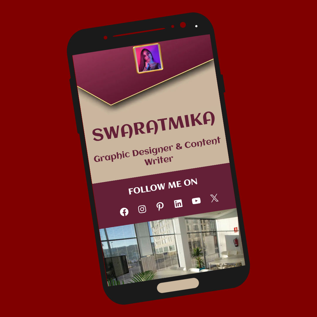 Share Ur Card image representing the profile of a women