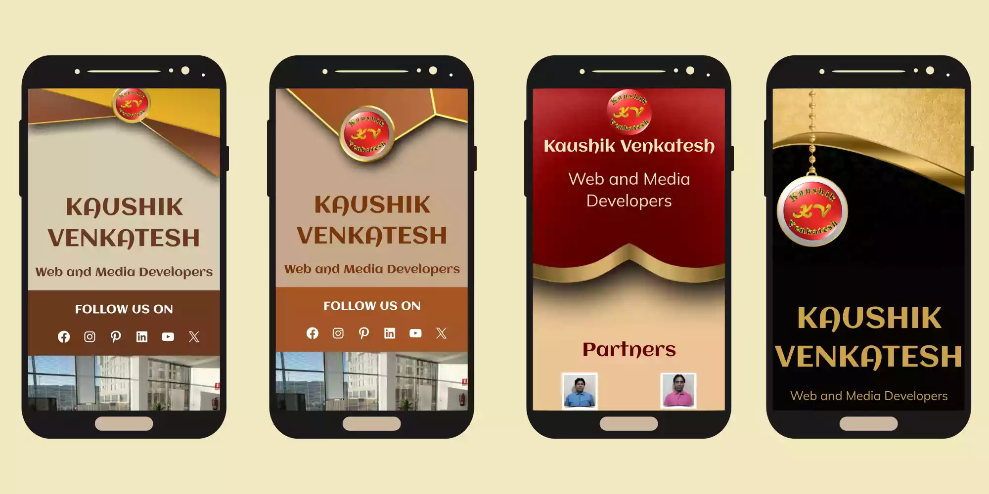 Beautiful Themes of digital visiting card on Share Ur Card
