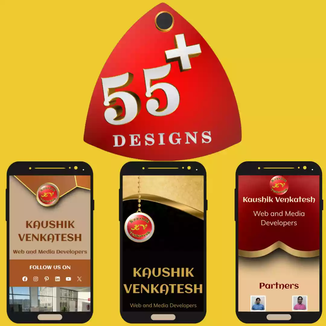 More than Fifty Five Digital Business Card Designs available on Share Ur Card